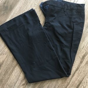 Navy blue bootcut slacks